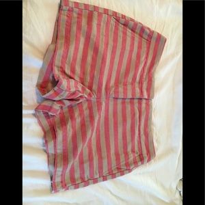 Loft striped shorts